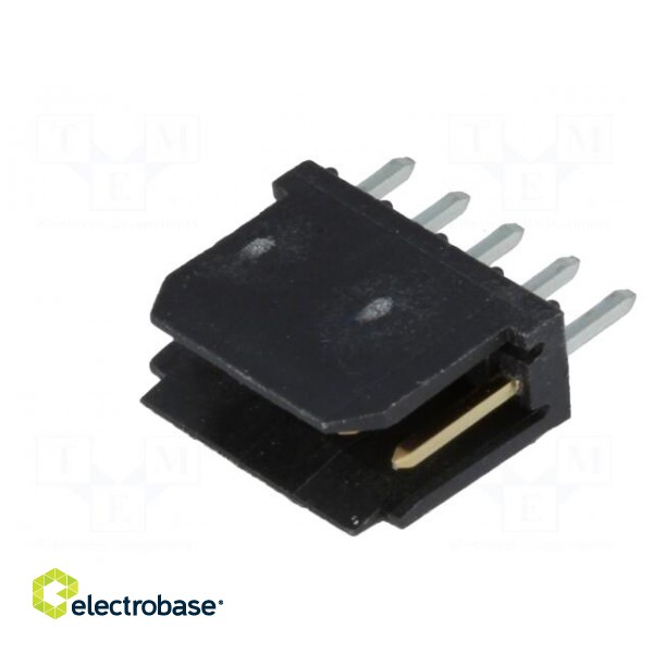 Socket | wire-board | male | PIN: 5 | 2.54mm | THT | DUBOX | 3A | gold-plated image 2