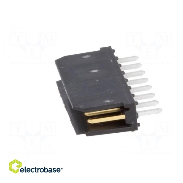 Socket | wire-board | male | PIN: 8 | 2.54mm | THT | DUBOX | 3A | gold-plated фото 3