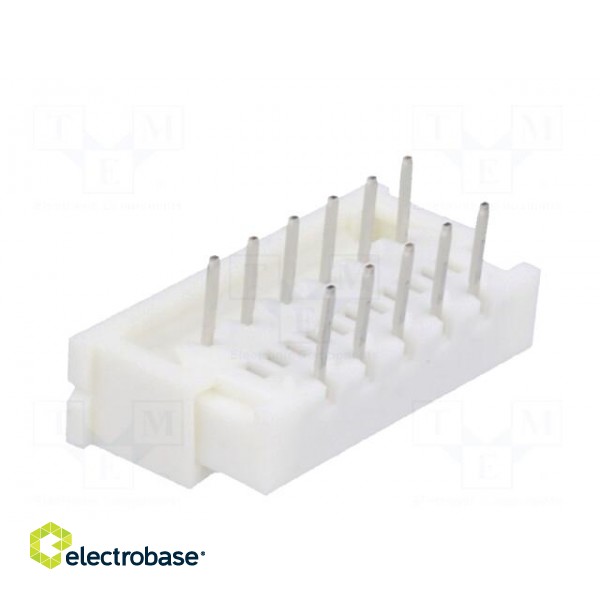 Connector: FFC/FPC | angled 90° | PIN: 11 | top contacts,ZIF | THT image 4