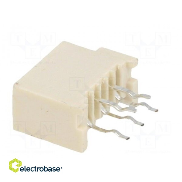 Connector: FFC (FPC) | straight | PIN: 5 | NON-ZIF | THT | tinned | 20mΩ paveikslėlis 4