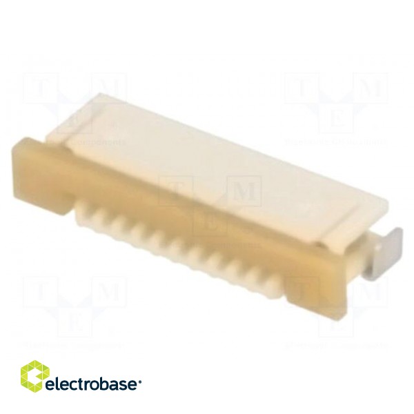 Connector: FFC (FPC) | horizontal | PIN: 10 | ZIF,bottom contacts фото 1