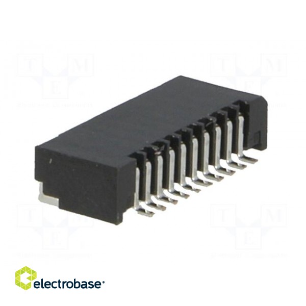 Connector: FFC (FPC) | horizontal | PIN: 10 | NON-ZIF | SMT | 0.5A | 1mm фото 4