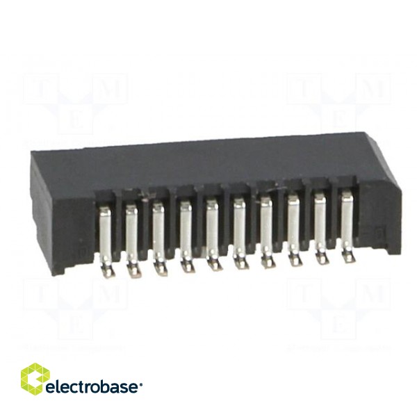 Connector: FFC (FPC) | horizontal | PIN: 10 | NON-ZIF | SMT | 0.5A | 1mm фото 5