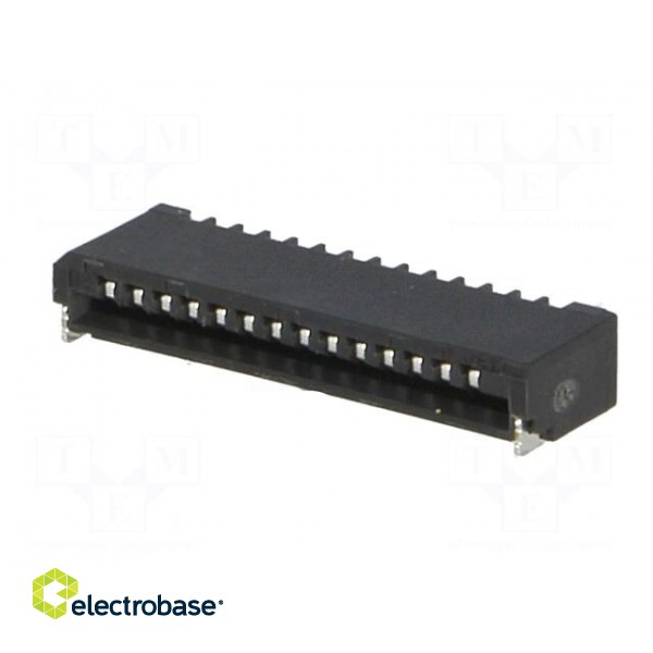 Connector: FFC (FPC) | horizontal | PIN: 14 | NON-ZIF | SMT | 0.5A | 1mm image 2