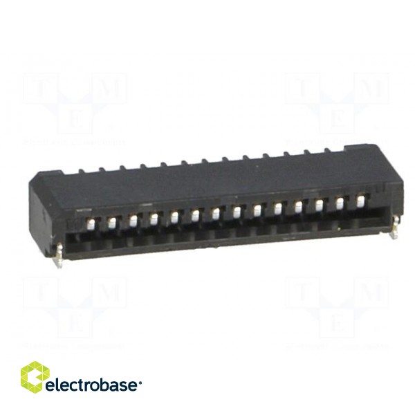 Connector: FFC (FPC) | horizontal | PIN: 14 | NON-ZIF | SMT | 0.5A | 1mm image 9