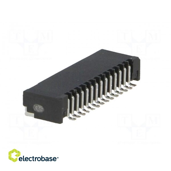 Connector: FFC (FPC) | horizontal | PIN: 14 | NON-ZIF | SMT | 0.5A | 1mm paveikslėlis 4