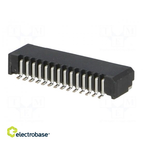 Connector: FFC/FPC | horizontal | PIN: 14 | Non-ZIF | SMT | 0.5A | 1mm | 50V image 6