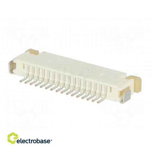 Connector: FFC (FPC) | horizontal | PIN: 16 | ZIF,top contacts | SMT фото 6