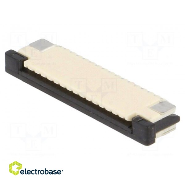 Connector: FFC (FPC) | horizontal | PIN: 16 | ZIF,top contacts | SMT фото 1