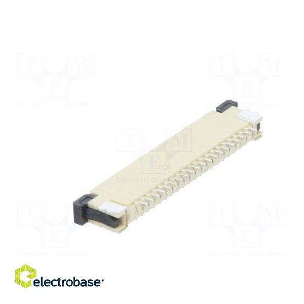 Connector: FFC/FPC | horizontal | PIN: 20 | ZIF | SMT | tinned | 30mΩ | 1mm image 4