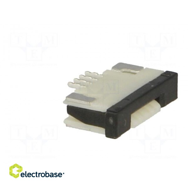 Connector: FFC/FPC | horizontal | PIN: 4 | top contacts,ZIF | SMT | 0.5A image 8