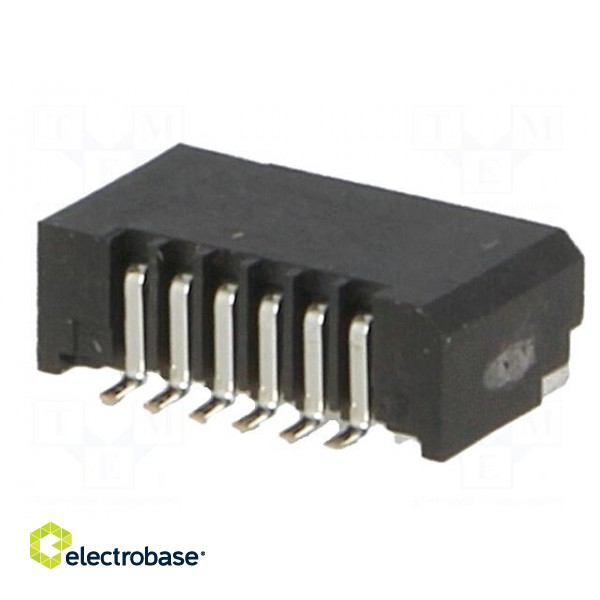 Connector: FFC (FPC) | horizontal | PIN: 6 | NON-ZIF | SMT | 0.5A | 1mm image 6