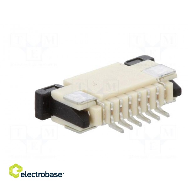 Connector: FFC (FPC) | horizontal | PIN: 6 | ZIF,top contacts | SMT фото 4