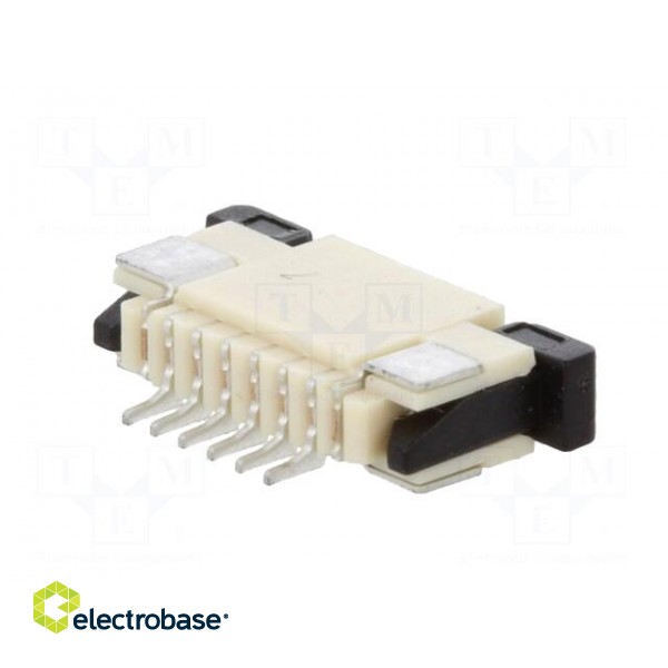 Connector: FFC/FPC | horizontal | PIN: 6 | top contacts,ZIF | SMT | 0.5A image 6