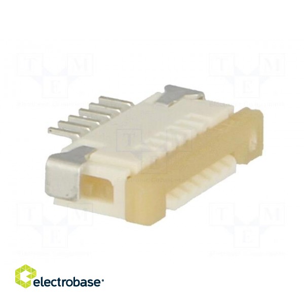Connector: FFC (FPC) | horizontal | PIN: 6 | ZIF,top contacts | SMT | 1A image 8