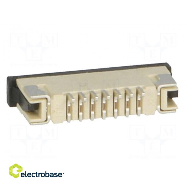 Connector: FFC/FPC | horizontal | PIN: 7 | top contacts,ZIF | SMT | 0.5A image 5
