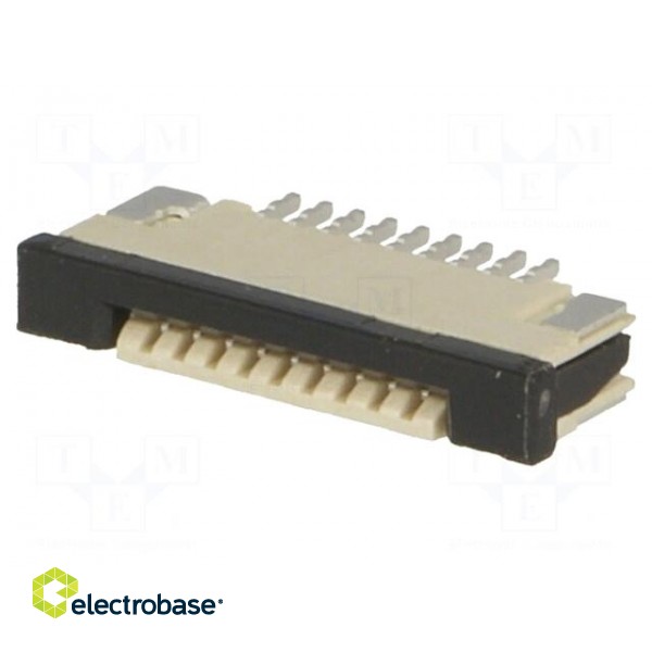 Connector: FFC/FPC | horizontal | PIN: 9 | top contacts,ZIF | SMT | 0.5A image 1