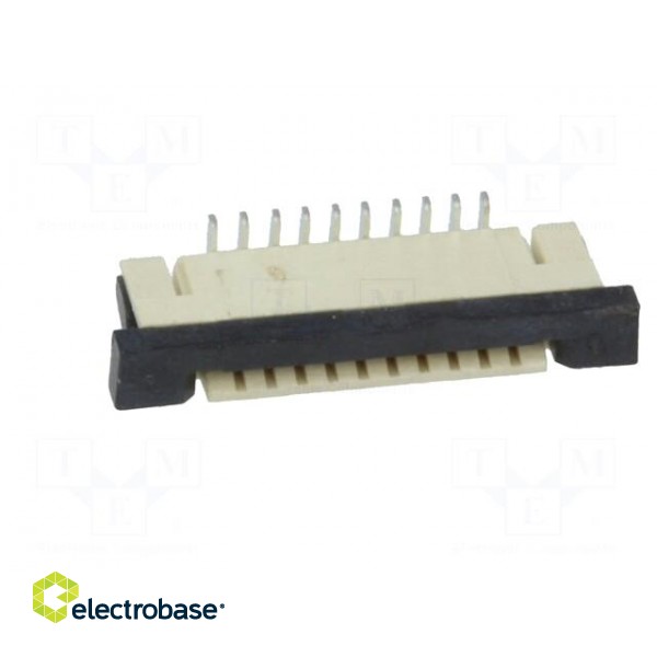 Connector: FFC (FPC) | vertical | PIN: 10 | ZIF | SMT | 0.5A | 30mΩ | 1mm paveikslėlis 9