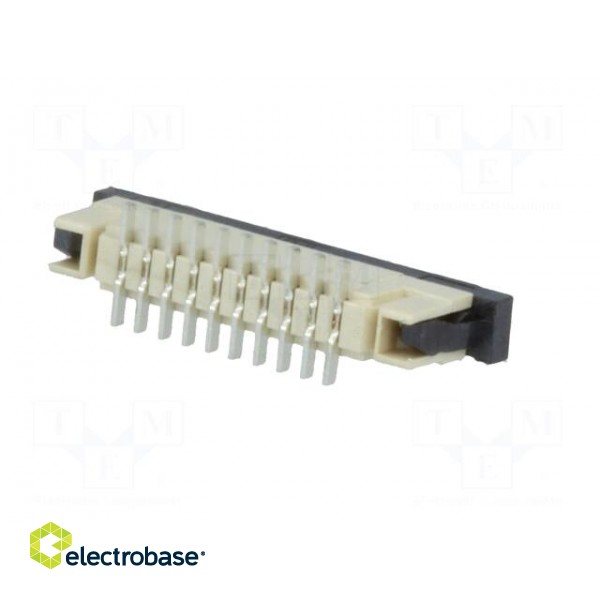 Connector: FFC (FPC) | vertical | PIN: 10 | ZIF | SMT | 0.5A | 30mΩ | 1mm paveikslėlis 6
