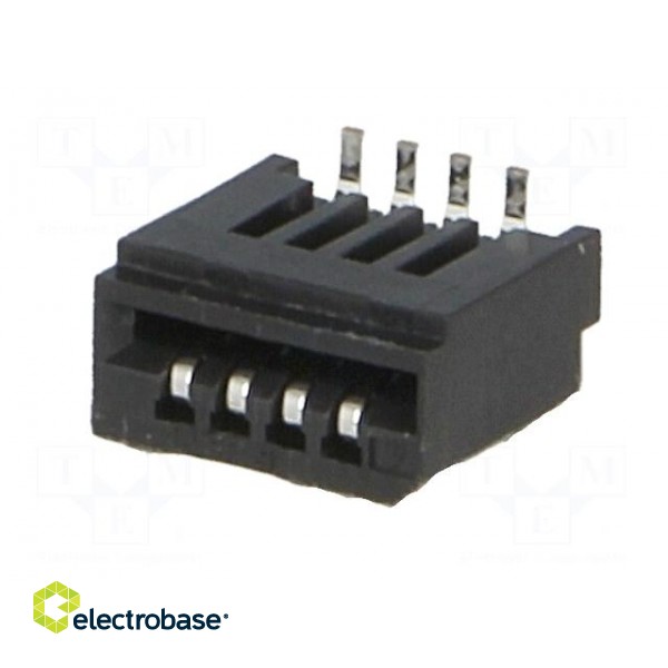 Connector: FFC (FPC) | vertical | PIN: 4 | NON-ZIF | SMT | 0.5A | -25÷85°C фото 2