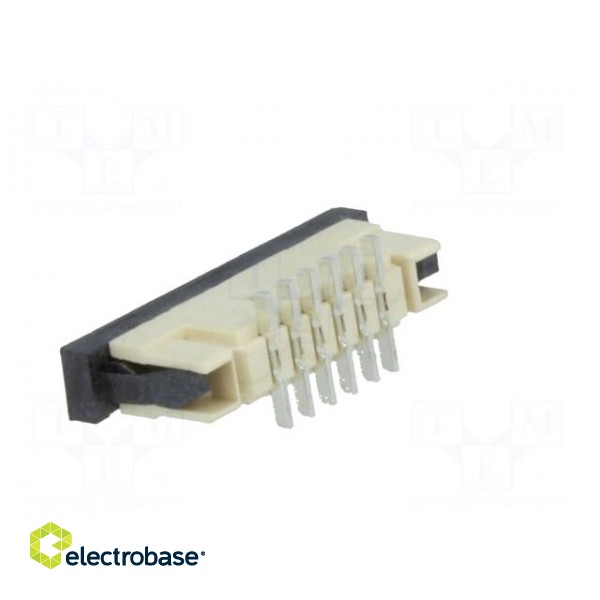 Connector: FFC (FPC) | vertical | PIN: 6 | ZIF | SMT | 0.5A | 30mΩ | 1mm image 4