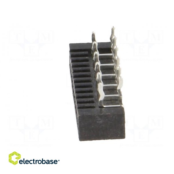 Connector: FFC (FPC) | angled 90° | PIN: 12 | NON-ZIF | THT | tinned image 3