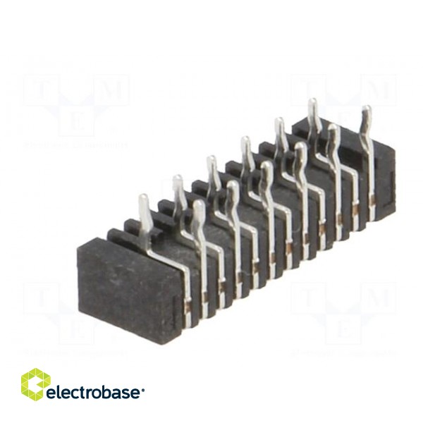Connector: FFC (FPC) | angled 90° | PIN: 12 | NON-ZIF | THT | tinned image 4