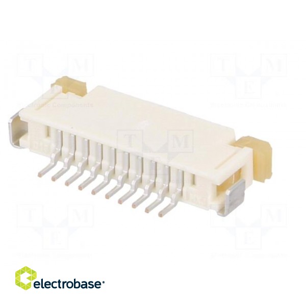 Connector: FFC (FPC) | horizontal | PIN: 10 | ZIF,top contacts | SMT фото 6