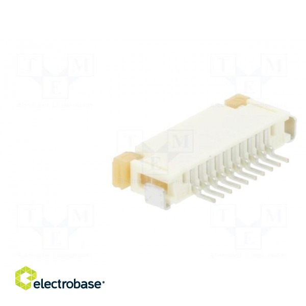 Connector: FFC (FPC) | horizontal | PIN: 10 | ZIF,top contacts | SMT фото 4