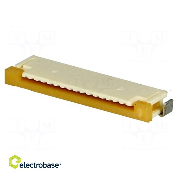 Connector: FFC (FPC) | horizontal | PIN: 16 | ZIF,top contacts | SMT image 1