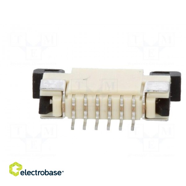 Connector: FFC/FPC | horizontal | PIN: 6 | top contacts,ZIF | SMT | 0.5A image 5