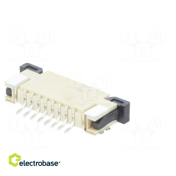 Connector: FFC (FPC) | horizontal | PIN: 8 | ZIF | SMT | tinned | 30mΩ paveikslėlis 7