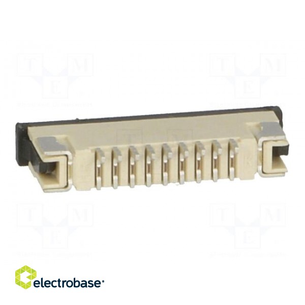Connector: FFC/FPC | horizontal | PIN: 9 | top contacts,ZIF | SMT | 0.5A image 5