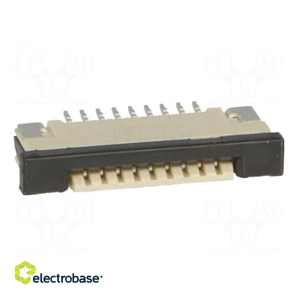 Connector: FFC/FPC | horizontal | PIN: 9 | top contacts,ZIF | SMT | 0.5A image 9
