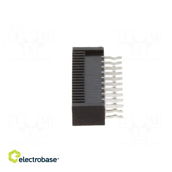 Connector: FFC (FPC) | straight | PIN: 20 | NON-ZIF | THT | tinned | 20mΩ paveikslėlis 3