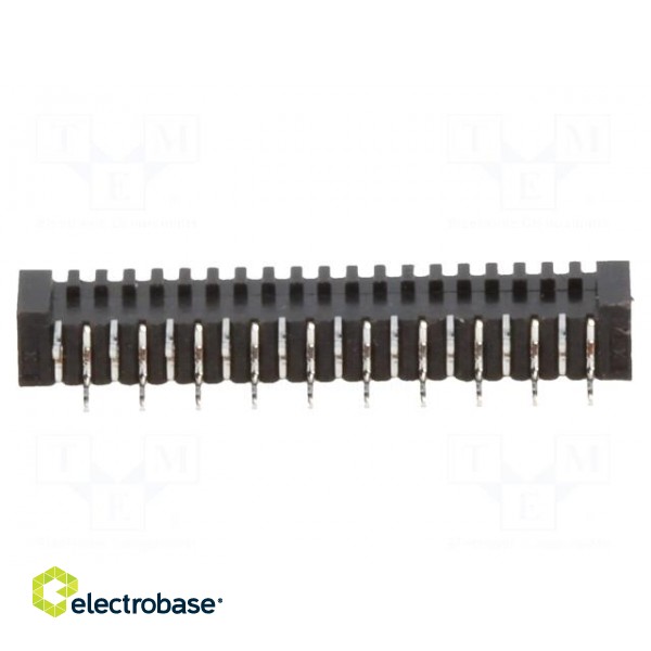 Connector: FFC (FPC) | straight | PIN: 20 | NON-ZIF | THT | tinned | 20mΩ paveikslėlis 5