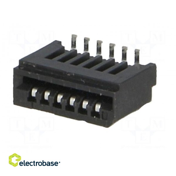 Connector: FFC (FPC) | vertical | PIN: 6 | NON-ZIF | SMT | 0.5A | -25÷85°C фото 2