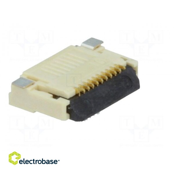 Connector: FFC/FPC | horizontal | PIN: 10 | dual contact | SMT | 0.5A фото 4