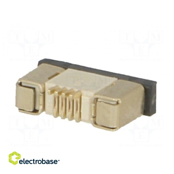 Connector: FFC/FPC | horizontal | PIN: 4 | top contacts,ZIF | SMT | 0.5A image 6
