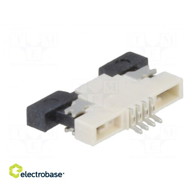 Connector: FFC (FPC) | horizontal | PIN: 4 | ZIF,top contacts | SMT image 4