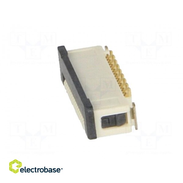 Connector: FFC (FPC) | vertical | PIN: 18 | ZIF,inverse | SMT | 0.5A image 3