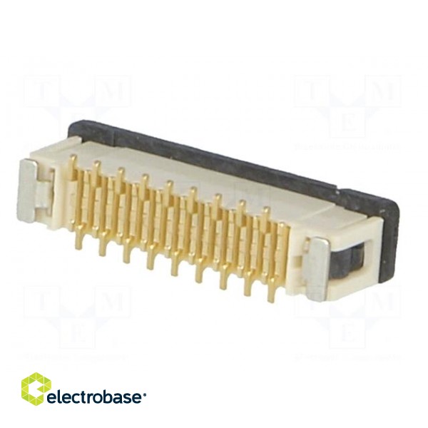 Connector: FFC (FPC) | vertical | PIN: 18 | ZIF,inverse | SMT | 0.5A image 6