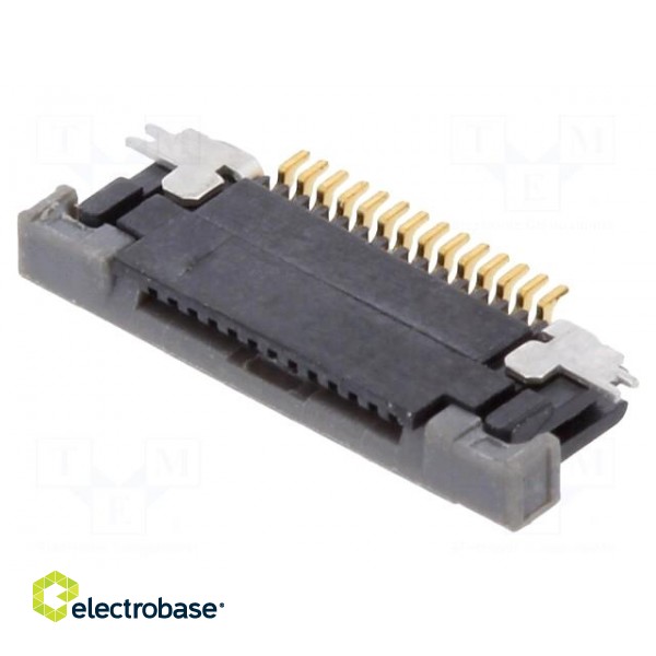 Connector: FFC (FPC) | horizontal | PIN: 14 | ZIF,bottom contacts