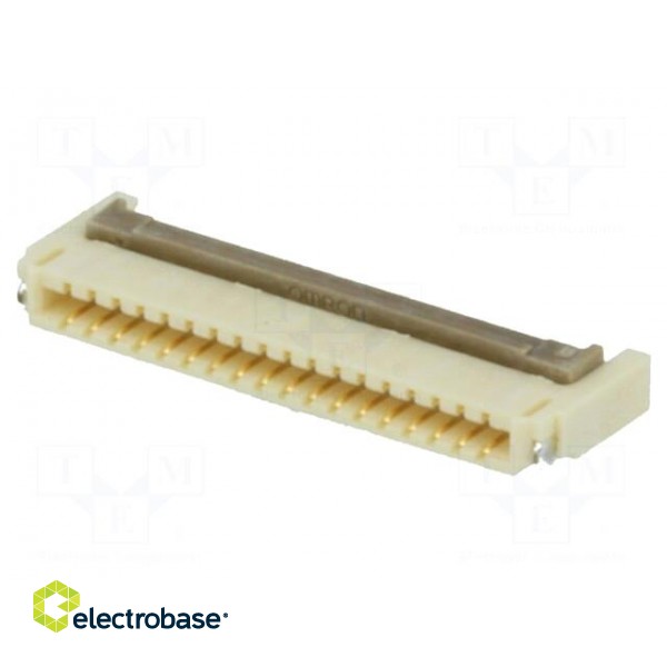 Connector: FFC (FPC) | horizontal | PIN: 18 | SMT | 0.5A | 0.5mm paveikslėlis 1