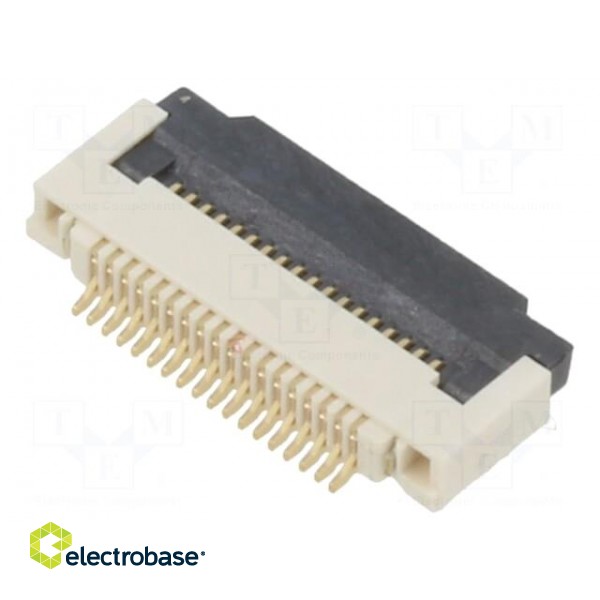 Connector: FFC/FPC | horizontal | PIN: 18 | ZIF | SMT | 50V | 0.4A | Mat: LCP image 2