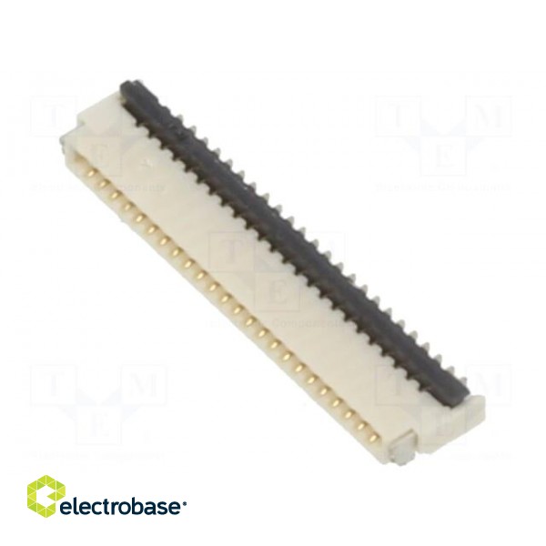 Connector: FFC/FPC | horizontal | PIN: 24 | ZIF | SMT | 30V | 0.4A | H: 1mm фото 2
