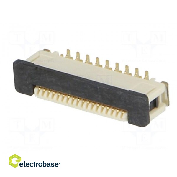 Connector: FFC (FPC) | vertical | PIN: 18 | ZIF,inverse | SMT | 0.5A image 2