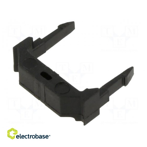 Cable clamp | PIN: 10 | snap fastener | IDC connectors | black