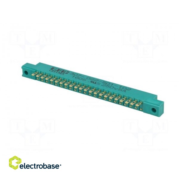 Card edge | PIN: 22 | soldered | for panel mounting,for cable image 6