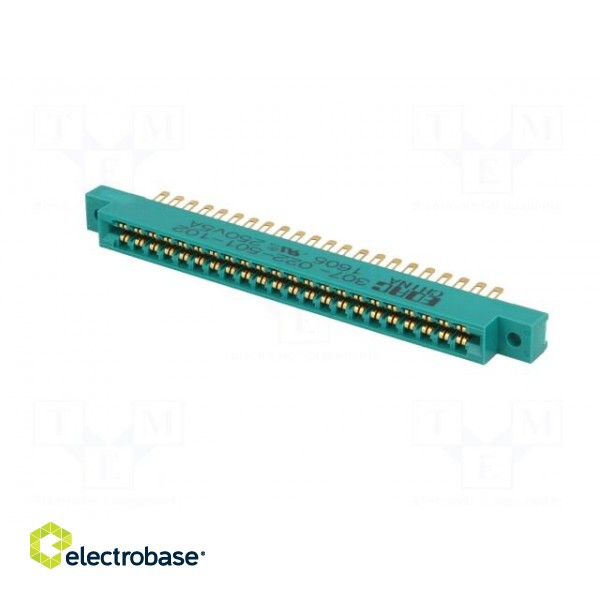 Card edge | PIN: 22 | soldered | for panel mounting,for cable image 2